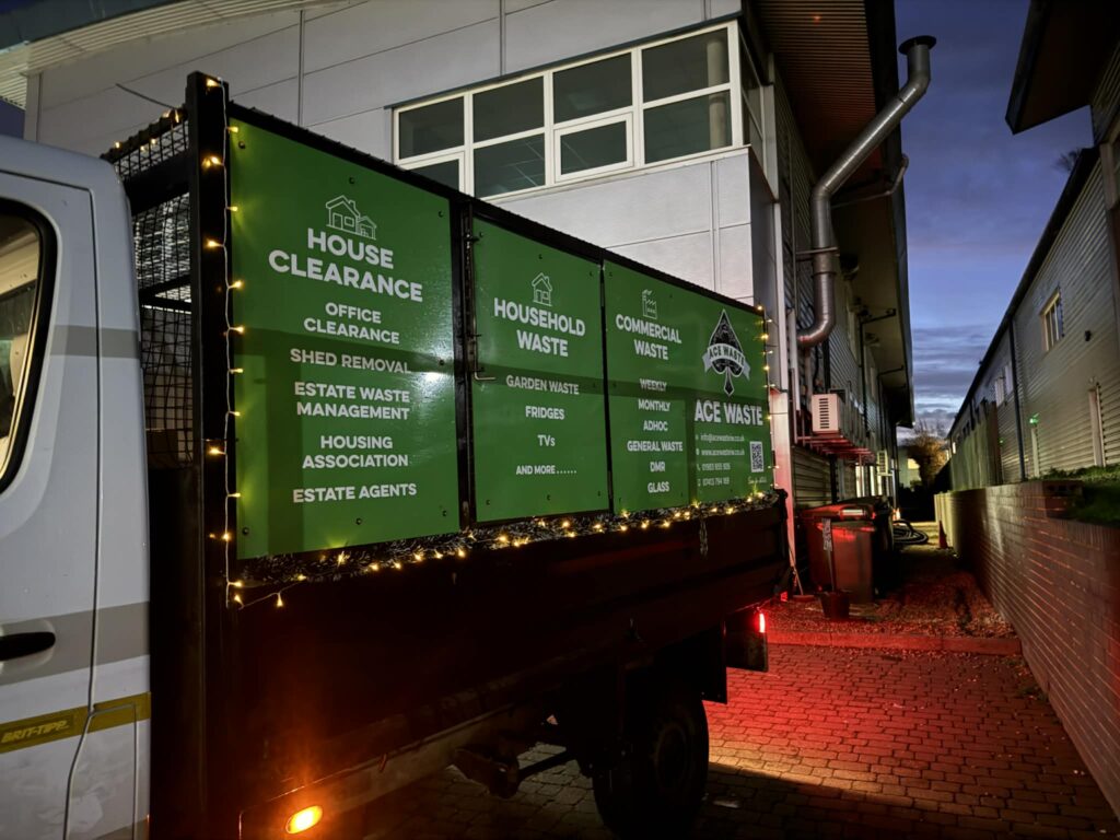 Ace Waste Tippers Get a Festive Makeover for Christmas Across the Isle of Wight